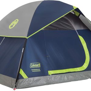 Coleman Sundome 4-Person Tent with Rainfly, Weatherproof Tent Sets Up in 10 Mins